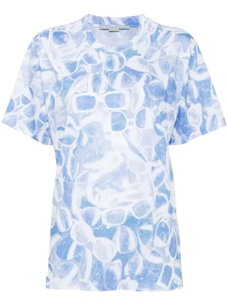 Tricou Stella Mccartney cu imagine albastru