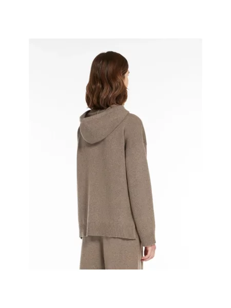 Bluza z kapturem Weekend z kapturem brązowa