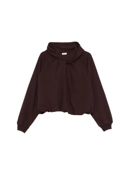 Bluza z kapturem Dries Van Noten z kapturem brązowa