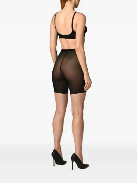 Pantaloni scurți Wolford din tul negru