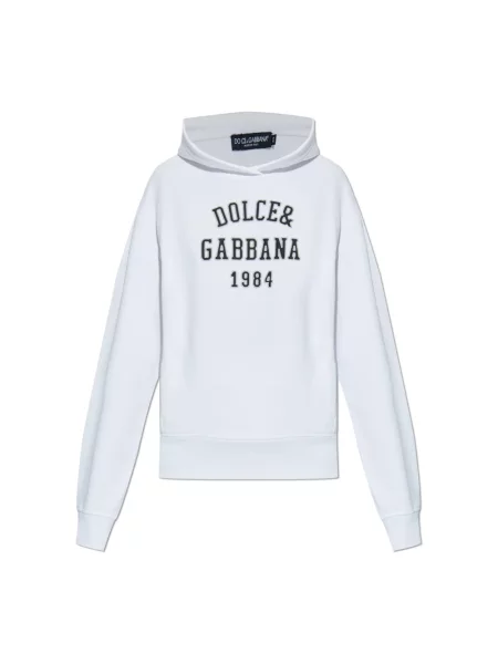 Bluza Dolce And Gabbana z logo biała