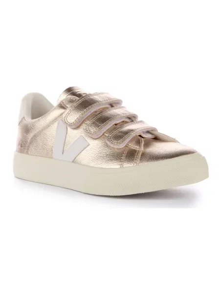 Sneakersy Veja skórzane żółte