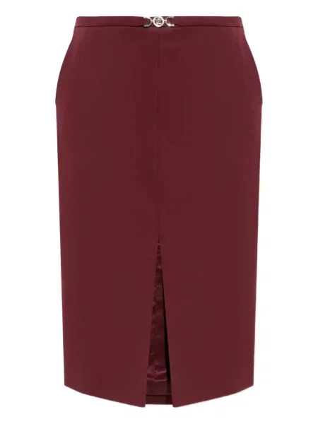Fustă midi Versace până la genunchi roșu