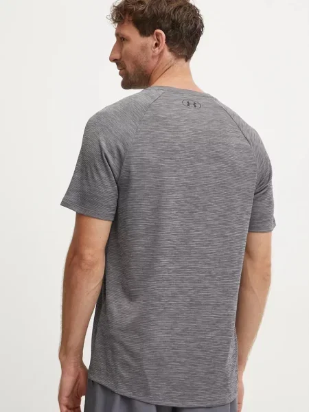 Under Armour trening kratka majica Tech Textured siva