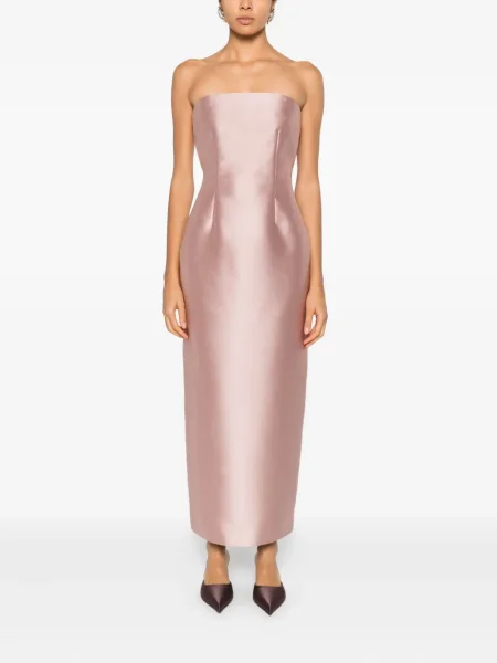 Rochie maxi Solace London de costum roz