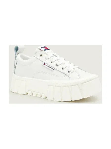 Tommy Jeans Sneakers Tjw Vulc Flatform Leather alb