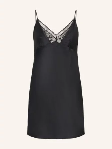 Calvin Klein Saténové Negližé černá
