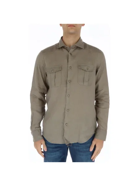 Lanena srajca Brian Brome kaki