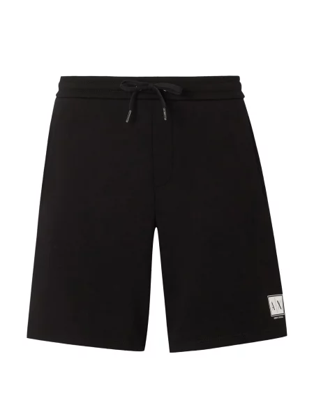 ARMANI EXCHANGE Kalhoty černá bílá