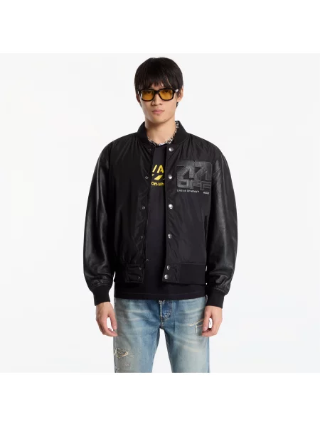 Bomber L/AB c/o Off-White™ Off Active Bomber Jacket Black XL alb