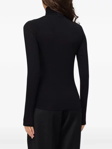 Lung tricou Tela negru