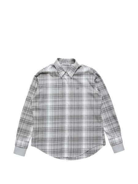 Cămașă Acne Studios de flanelă gri