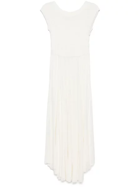 Rochie midi Pnk până la genunchi de costum alb