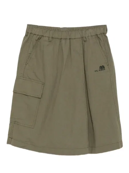 Haftowane szorty Fingercroxx zielone