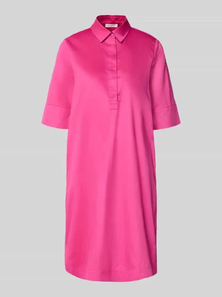 Sukienka koszulowa do kolan z wpuszczanymi Christian Berg Woman