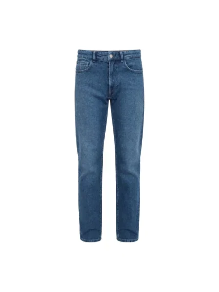 Jeansy straight leg Trussardi niebieskie