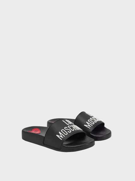 Шлепанцы Love Moschino черные