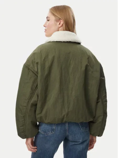 Tommy Jeans Prechodná bunda / biela zelená