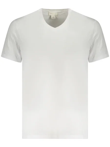 Tricou Calvin Klein Jeans scurt alb