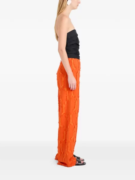 Žakardinis kelnės Proenza Schouler White Label balta