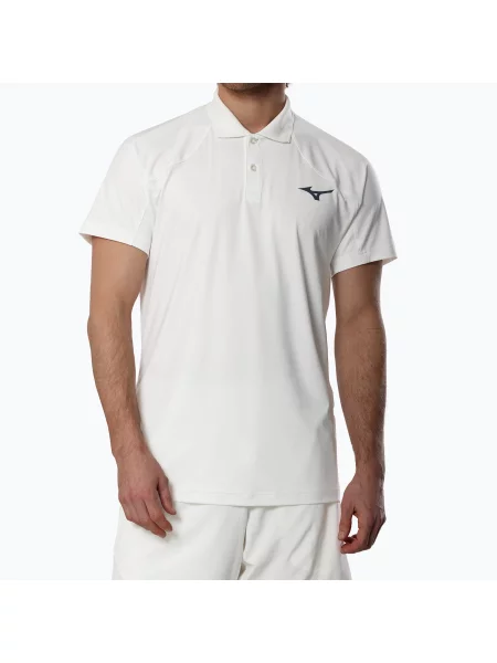 Tricou pentru bărbați Mizuno Stargazer Shadow Polo white alb