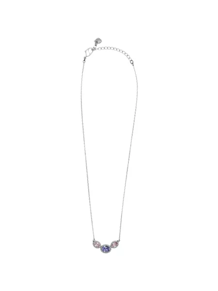 Naszyjnik Swarovski szary