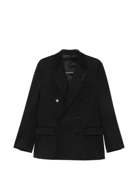 Sacou Lardini cu două rânduri de nasturi negru
