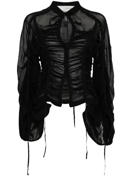 Top Isabel Benenato drapat negru