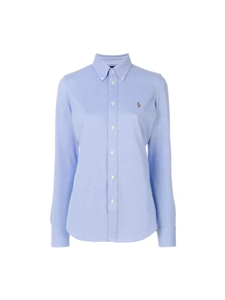 Koszula Polo Ralph Lauren z twillu niebieska