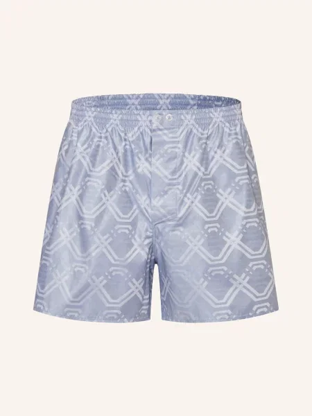 Zimmerli Bokserki Tkane Luxury Jaquards blau