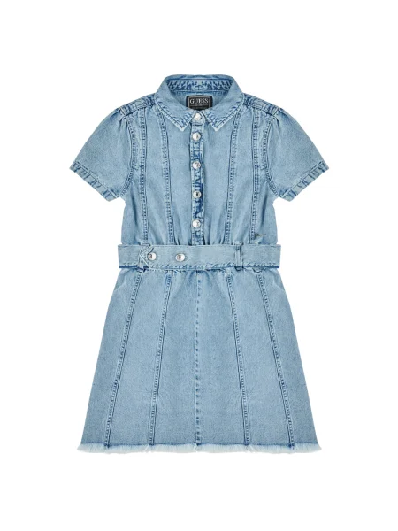 Gyerek denim ruha Guess kék