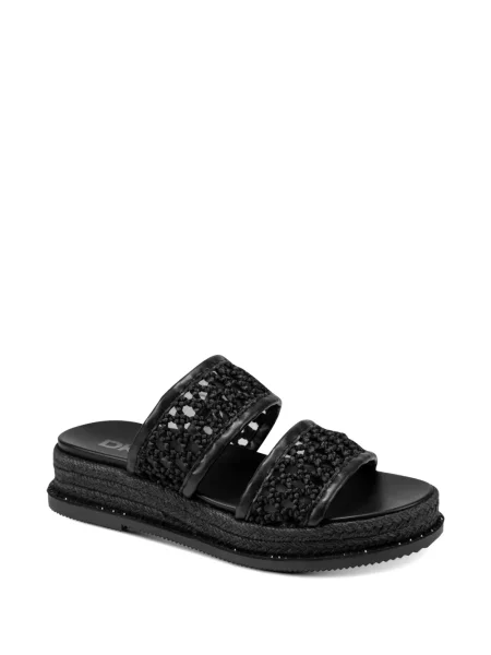Espadrile Dkny cu platformă negru