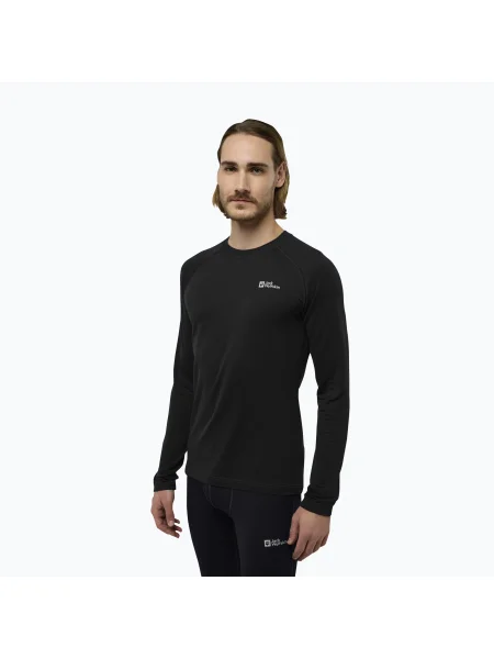 Термоактивна кофта Jack Wolfskin Infinite Warm black чорний