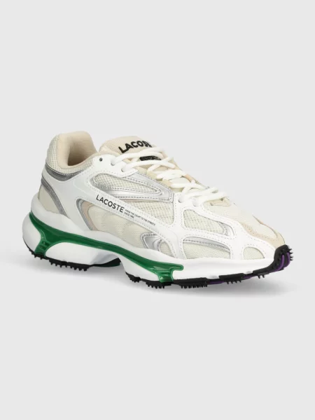 Sneakersy Lacoste z siateczką białe