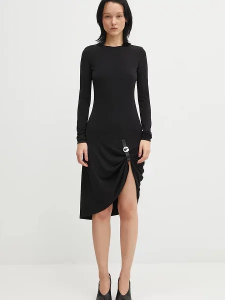Coperni sukienka Suspended mini rozkloszowana czarny