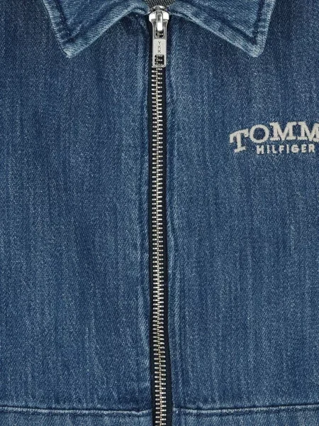 Sukienka jeansowa dziecięca Tommy Hilfiger niebieska