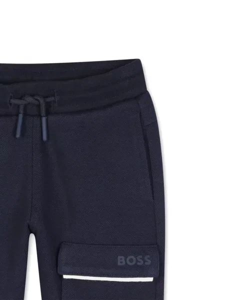Spodnie cargo dziecięce Bosswear niebieskie