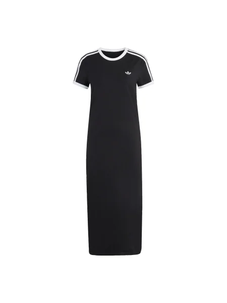 ADIDAS ORIGINALS Rochie 3 STRIPES DRESS negru alb