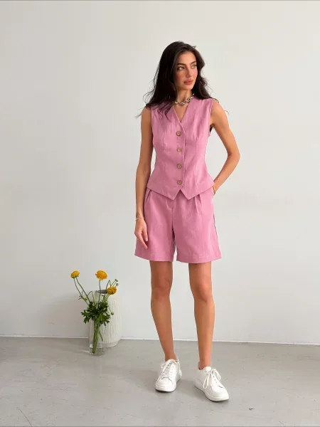 ART KNIT Шорти Льон/бавовна рожевий