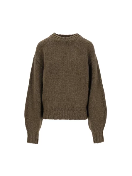 Dzianinowy sweter Khaite zielony