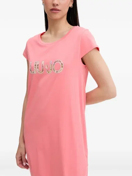 Scurt rochie midi Liu Jo cu imagine roz