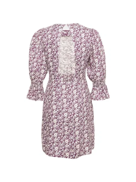 Rochie mini Maje cu model floral cu imagine violet