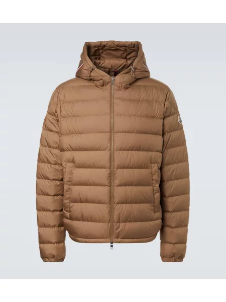 Geacă cu puf Moncler maro