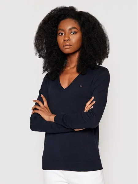 Tommy Hilfiger Πουλόβερ Heritage Σκούρο μπλε