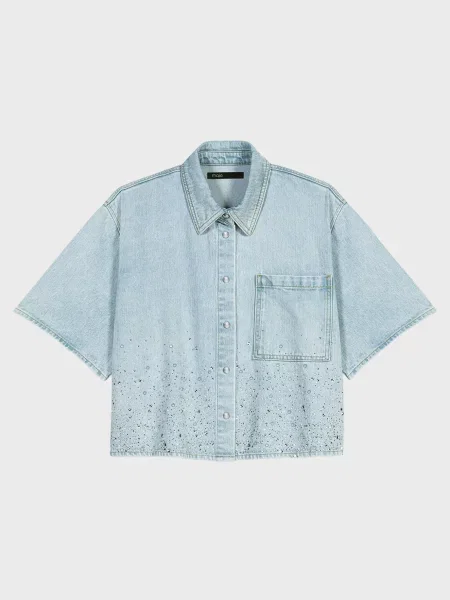 Сорочка Maje блакитна