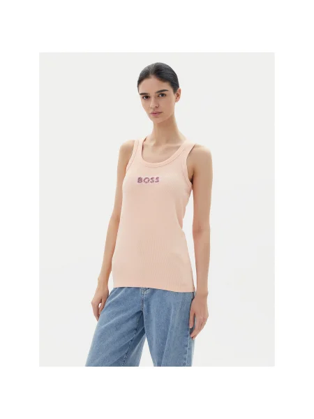 BOSS Felső C-Ematite Slim Fit narancssárga