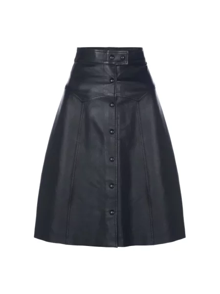 Spódnica skórzana Belstaff czarna