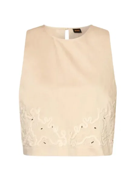 Decupat top Boss cu broderie