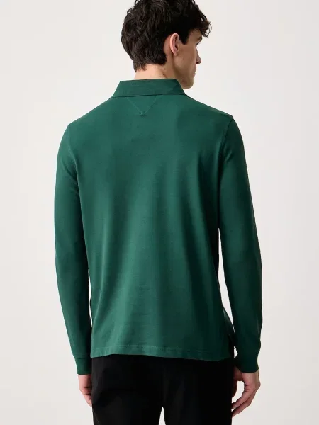 Tricou cu mânecă lungă Tommy Hilfiger verde