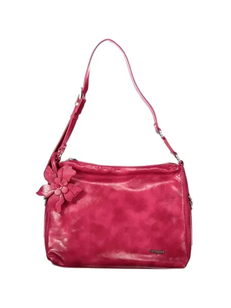 Geantă shopper Desigual cu model floral roz